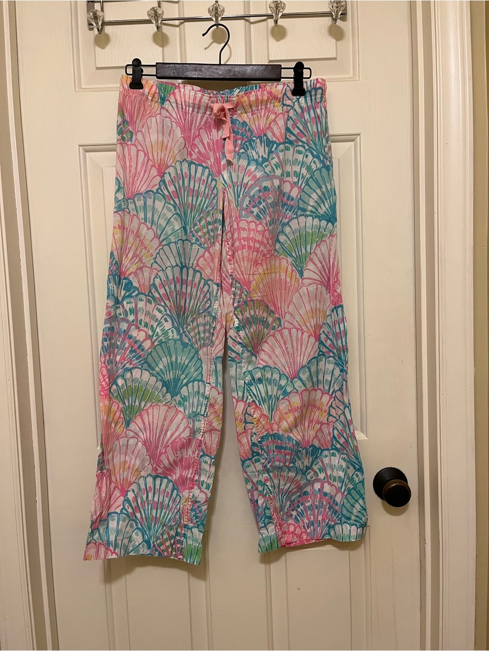 Lilly Pulitzer Pastel Shell-Print Lounge Pants in Pink, Teal & Yellow